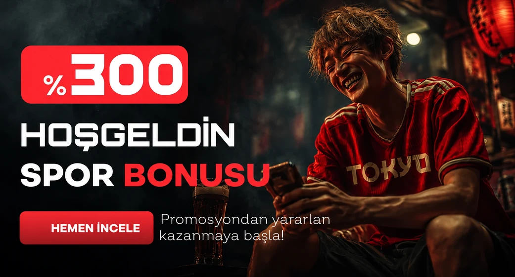 Tokyobet spor promosyonuna ait kırmızı ve siyah tanıtım görseli